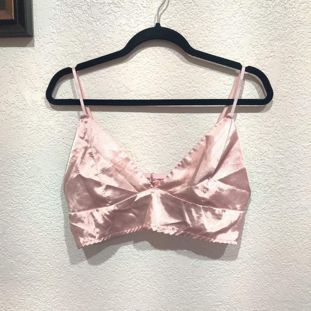 Large Pink Rose Bralette